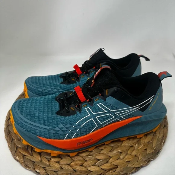 ASICS Trabuco Max 13 Trail Running Shoes Atlantis Blue Pure Aqua Size 9 Men's